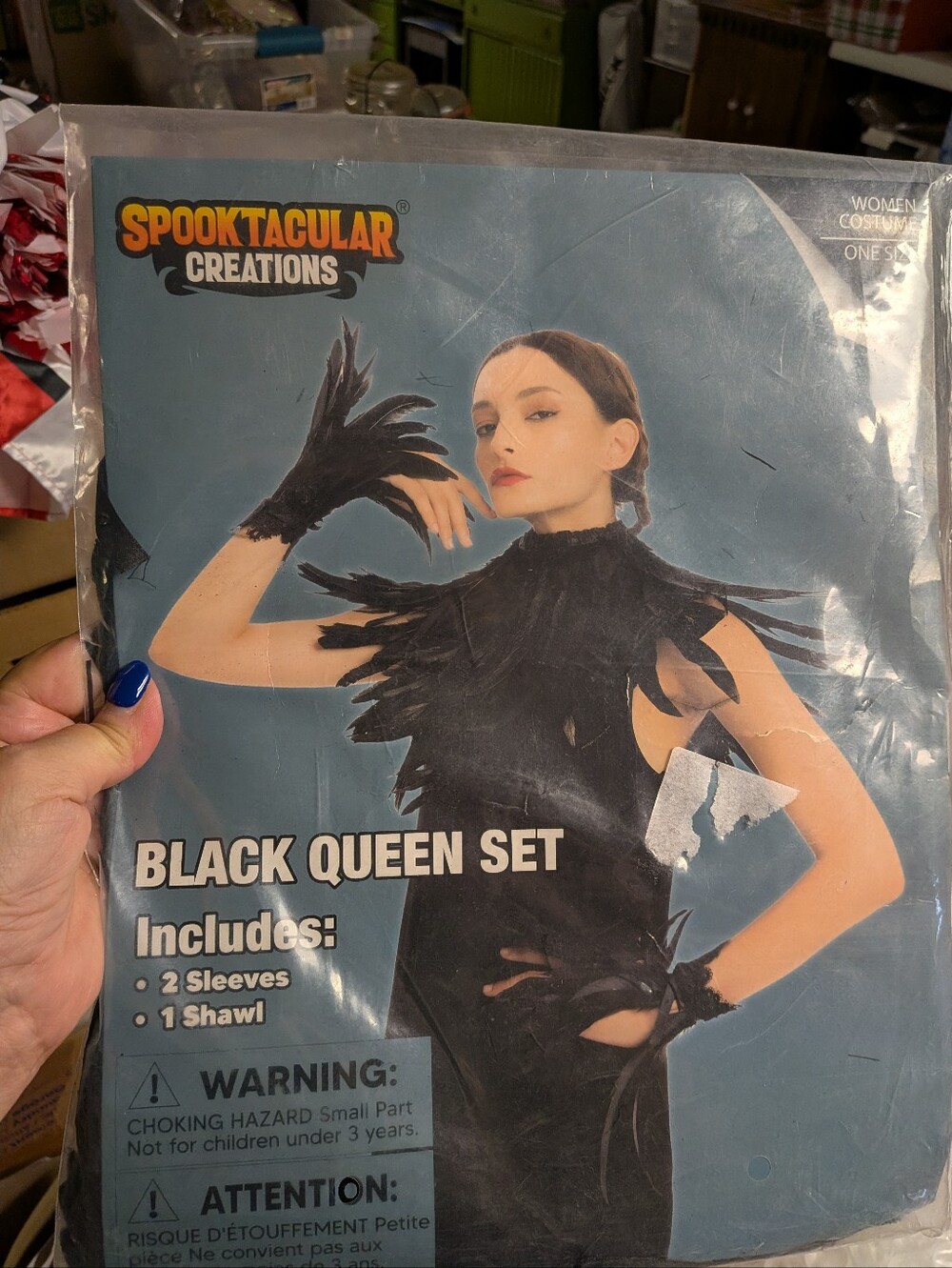 Black Queen Set - Women's Costume Accessories One Size